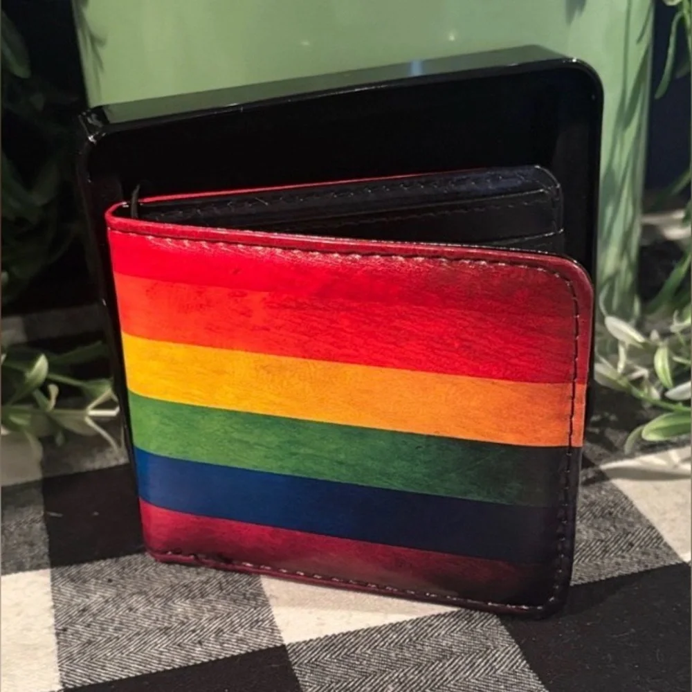 Buckle-Down Rainbow Vegan Leather Wallet - Beauty, Pride & Function in One